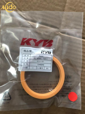 Orijinal KYB Piston Mili Contası 75 * 90 * 9 Mm Ekskavatör Hidrolik Silindir Silecek Contası