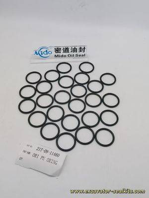 Tam Yedek Komatsu PU O-Ring 21T-09-11460 OEM Kalite Kauçuk O-Ring Contası