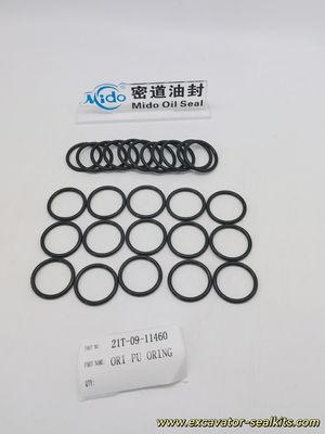 Tam Yedek Komatsu PU O-Ring 21T-09-11460 OEM Kalite Kauçuk O-Ring Contası