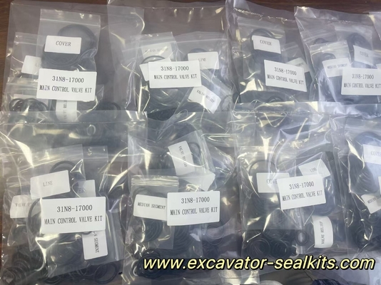 Ekskavator hidrolik yağ mühürleme seti 31N8-17000 Yüksek sıcaklığa dayanıklı ana kontrol valf seti